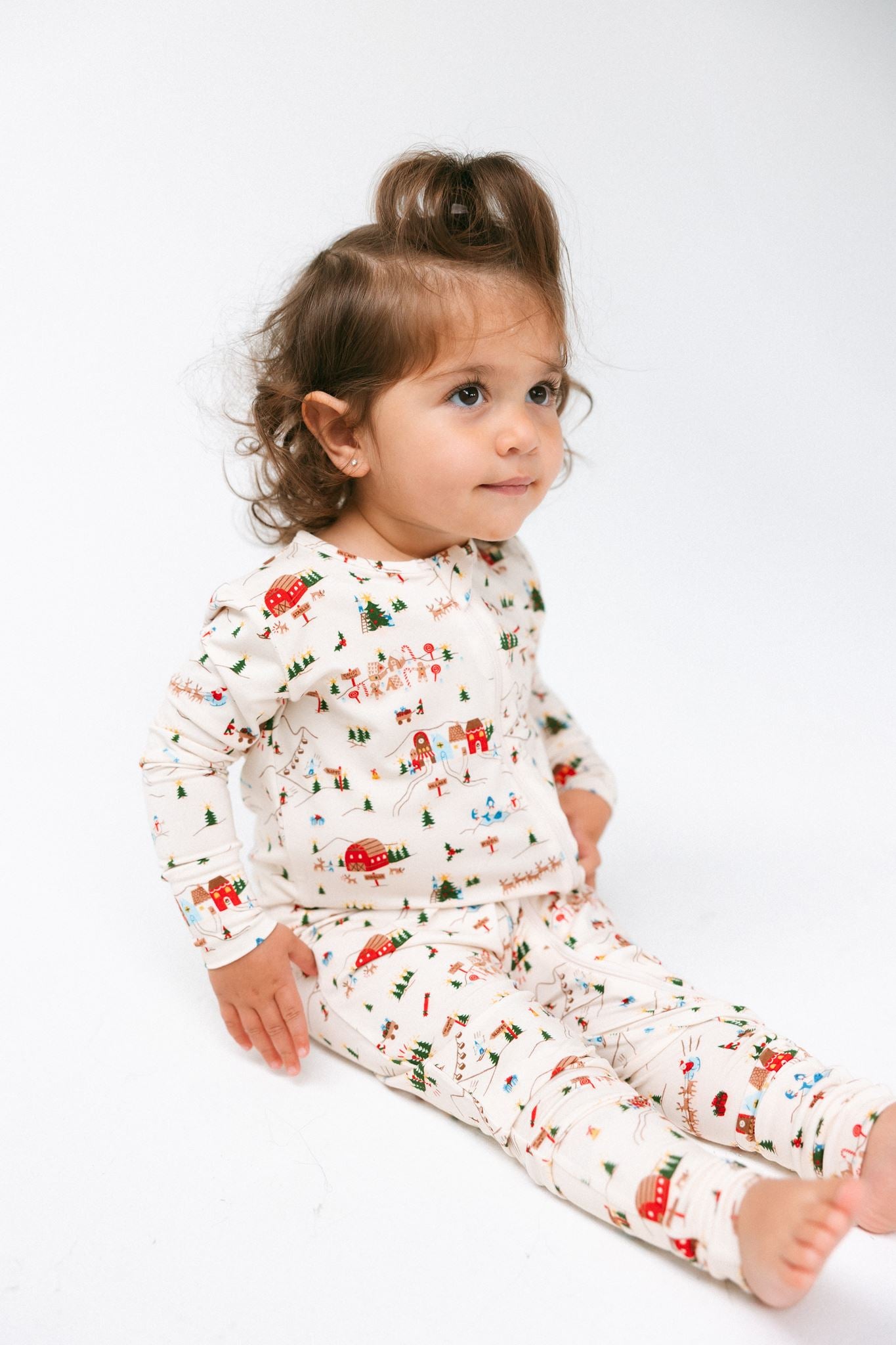 Family Christmas Village Matching PJs