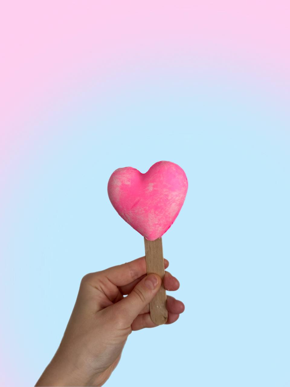 Heart Shaped Solid Bubble Bath, Bubble Bar- Pink
