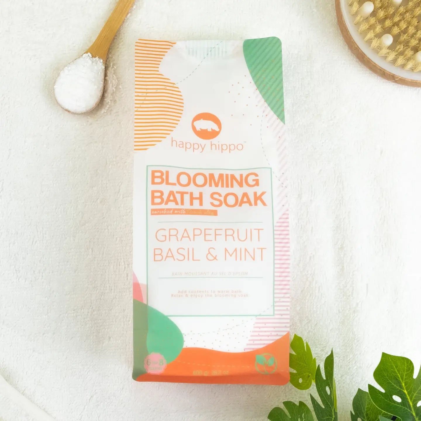Grapefruit Basil & Mint-Blooming Bath Soak - 800g