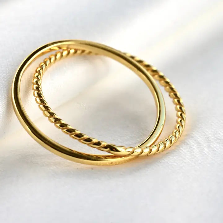 Interlocking Circles Duo Ring