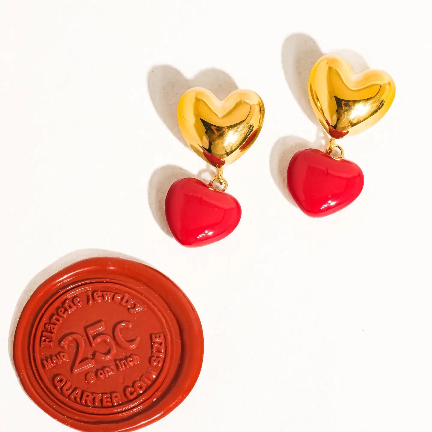 Vintage Heart Earring