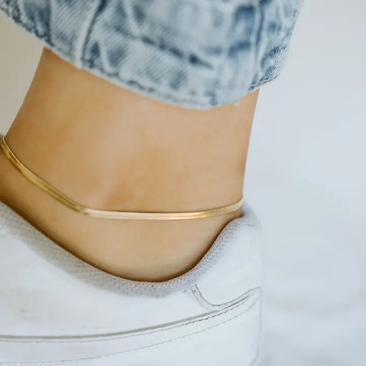 Herringbone Anklet