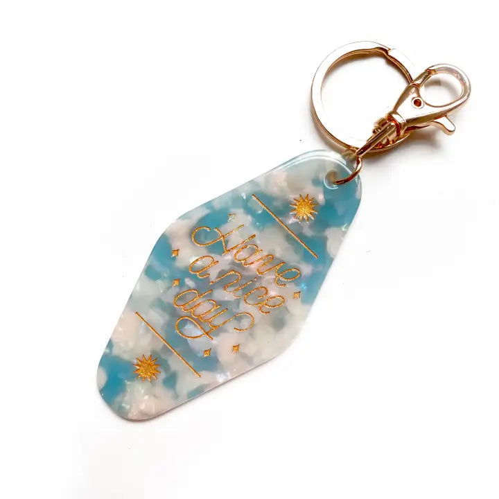 Horoscope Motel Keychain