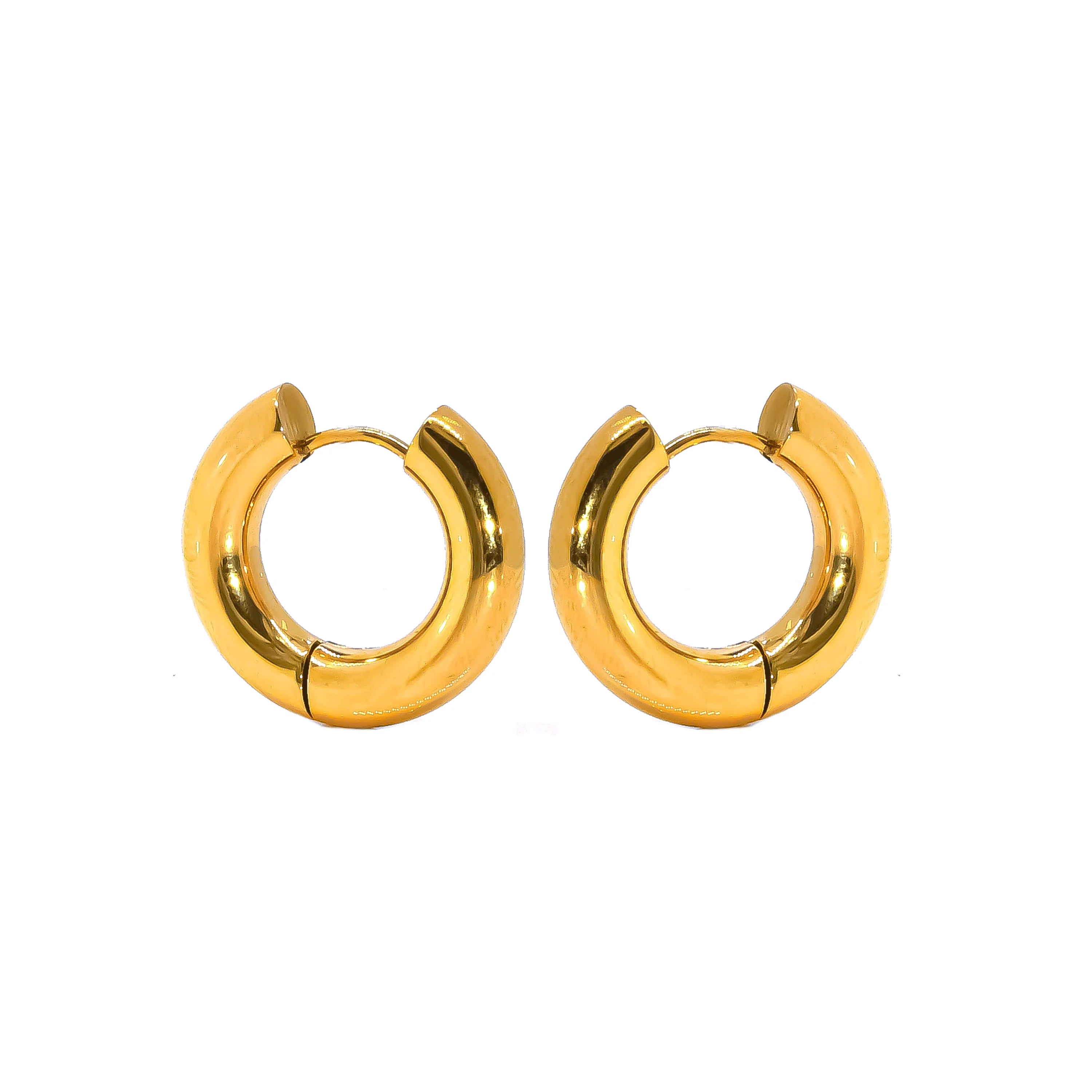 "Bold" Hoop Earrings Gold