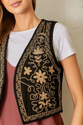 Embroided Vest