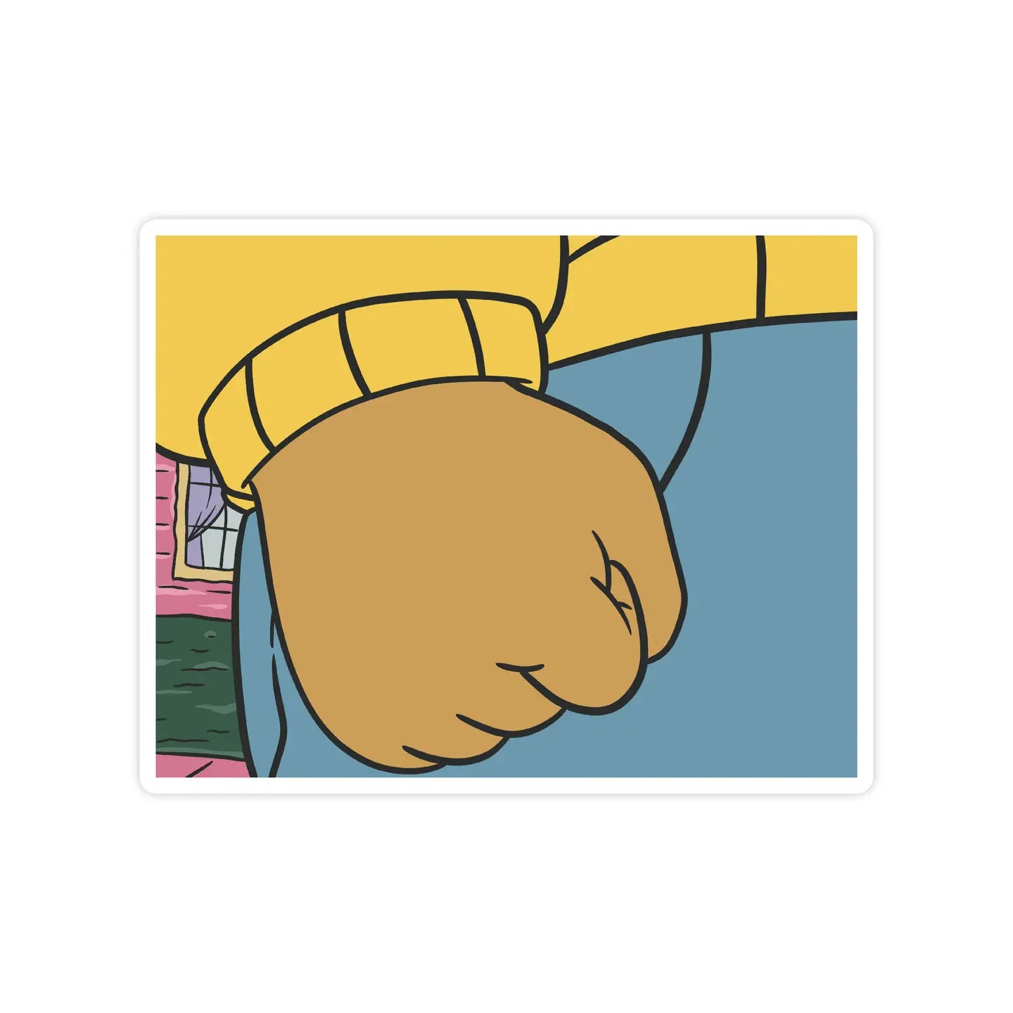 Arthur Fist Pop Culture Sticker