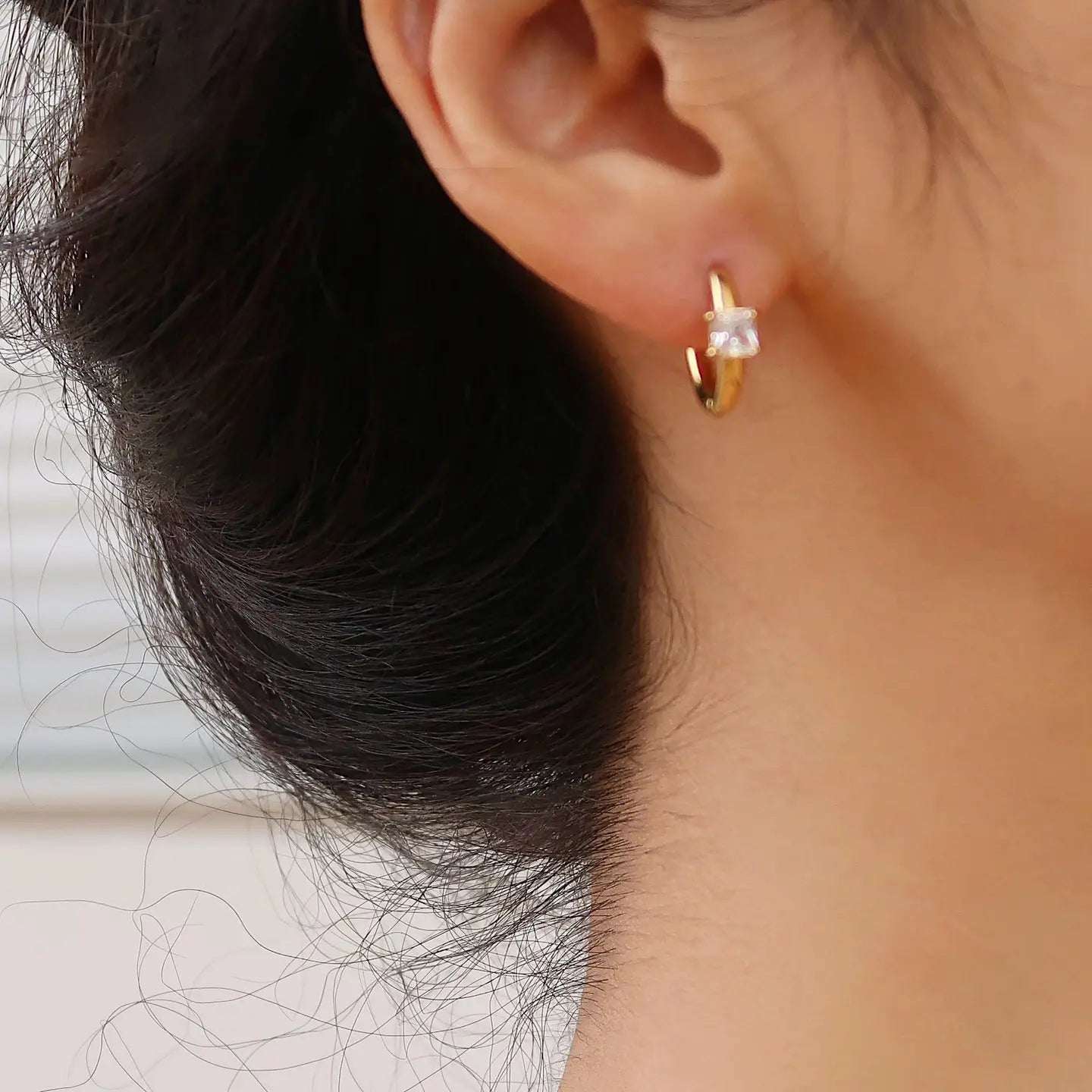 Adhara Cz Huggie Earrings