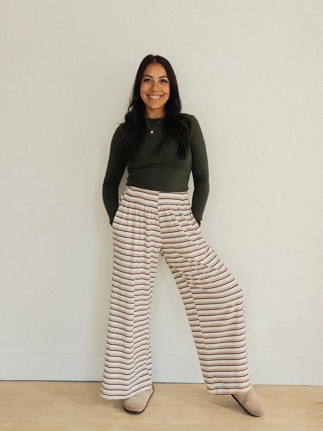 Ladies Wide Leg Pants