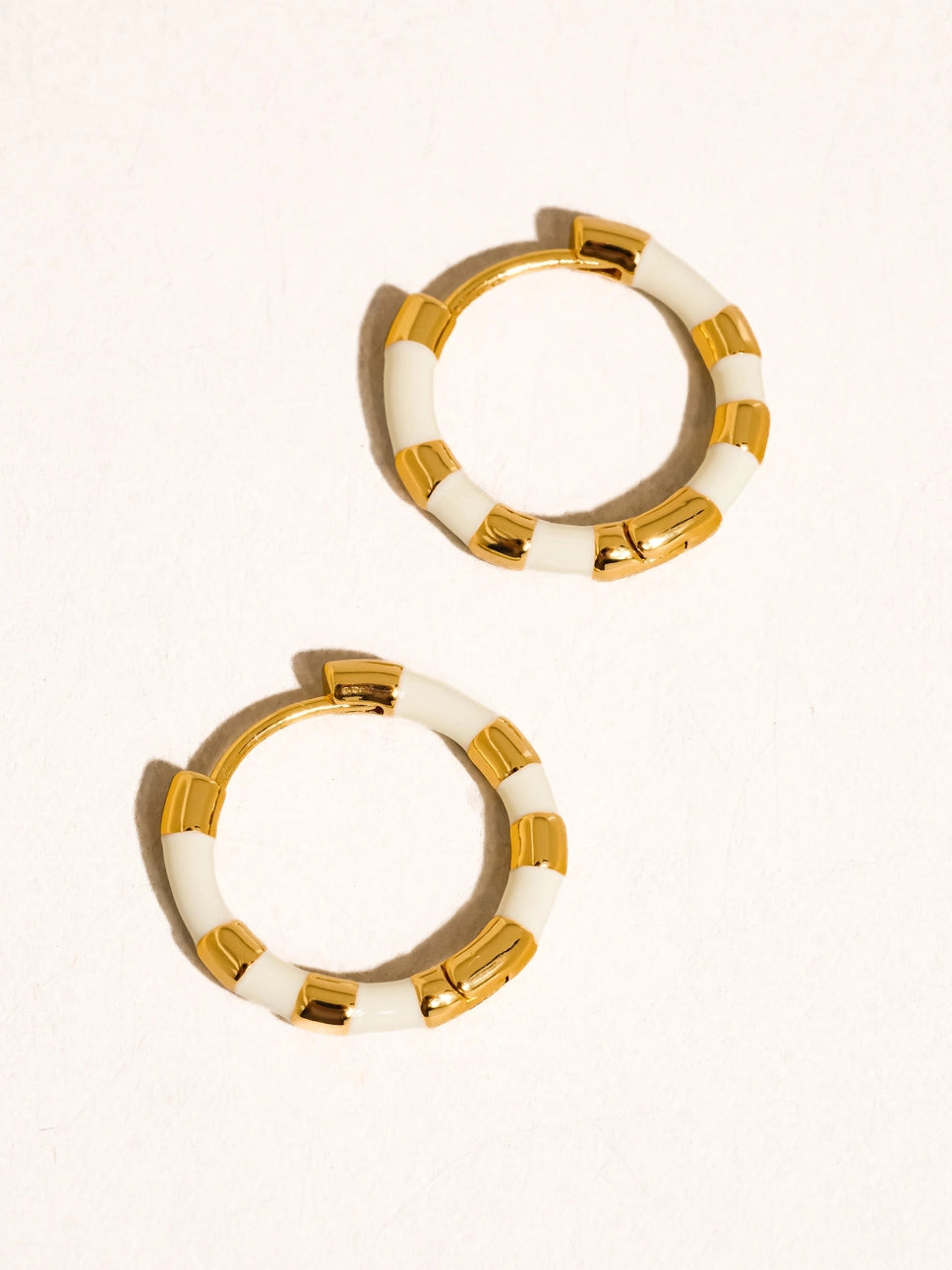 Avielle Vintage Enamel Hoop Earring