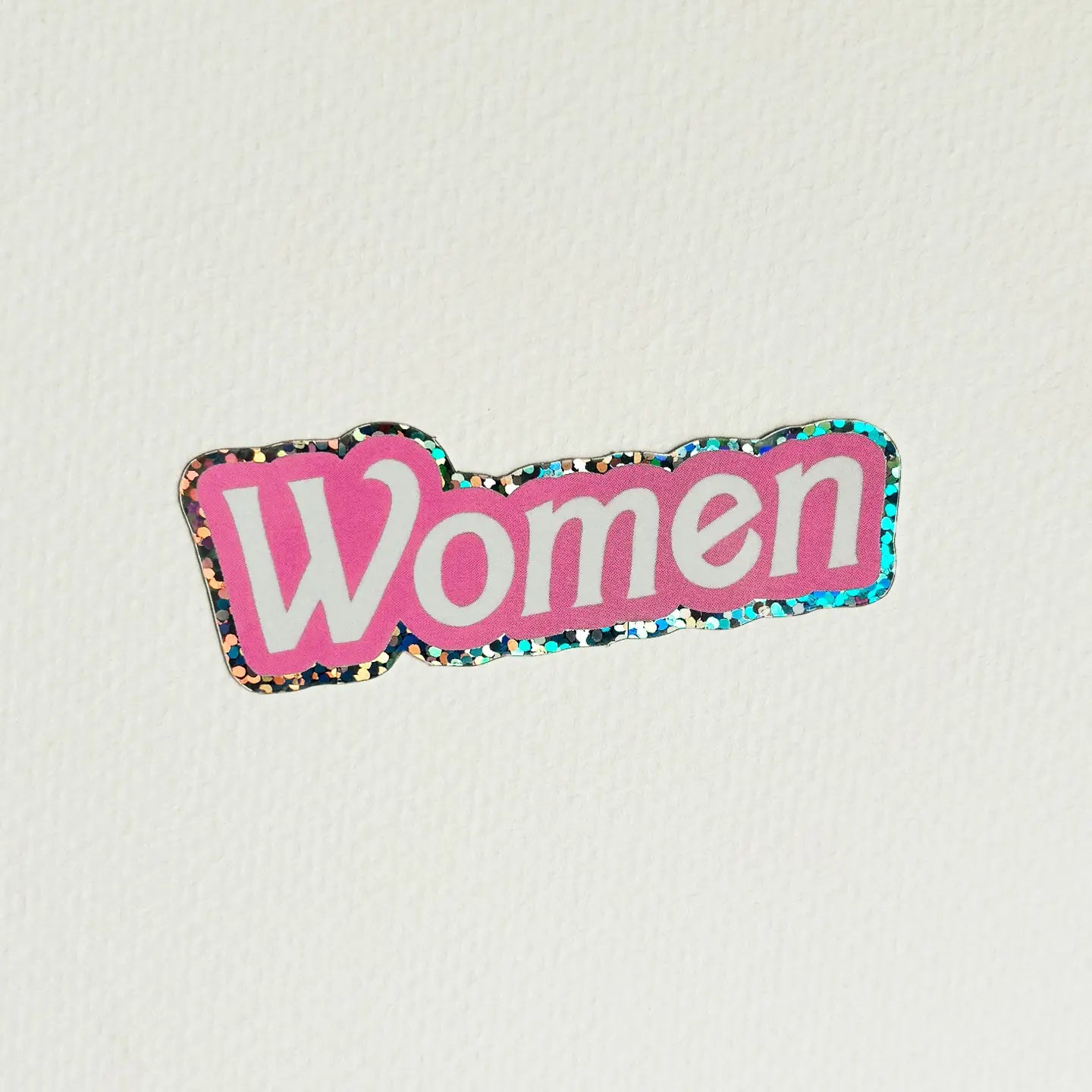 Women Glitter Sticker