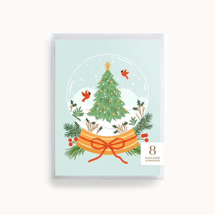 Snow Globe Card | Boxed Set of 8