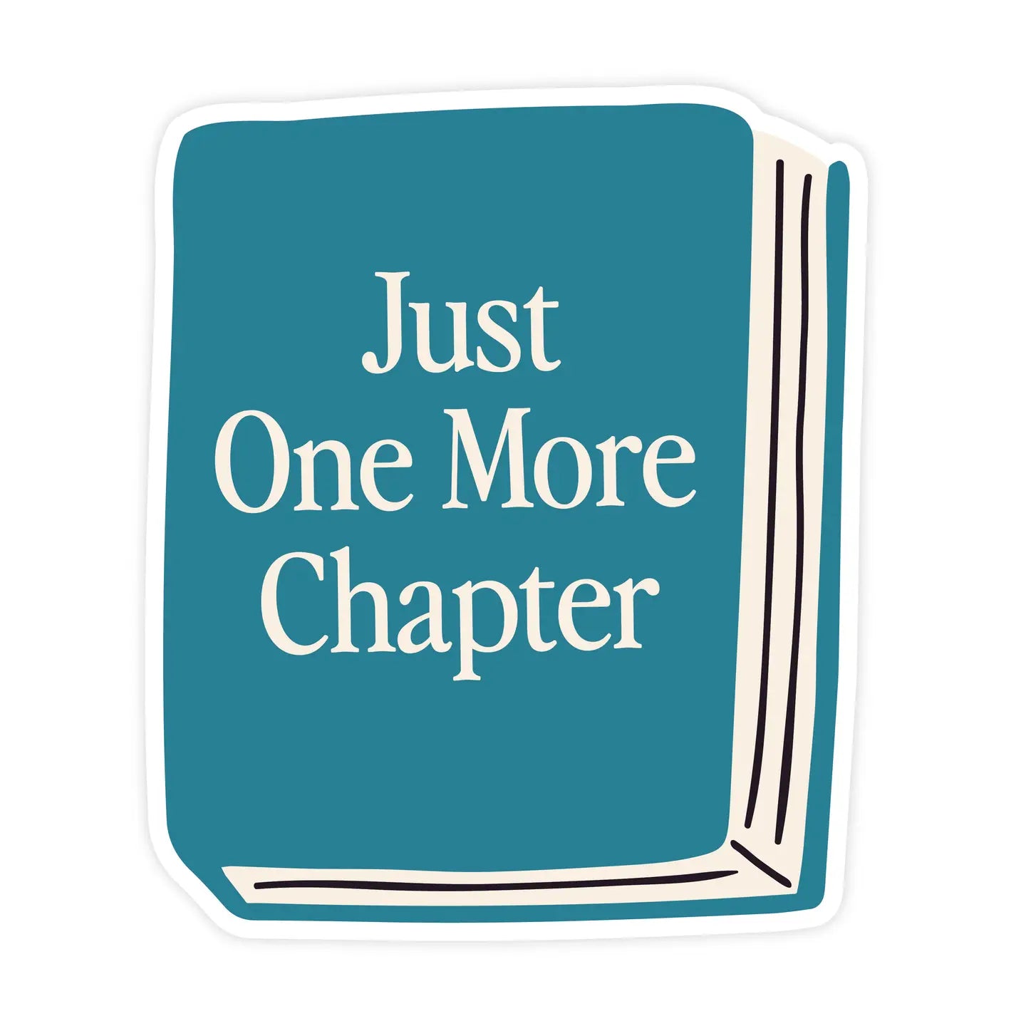 Just One More Chapter Book Sticker