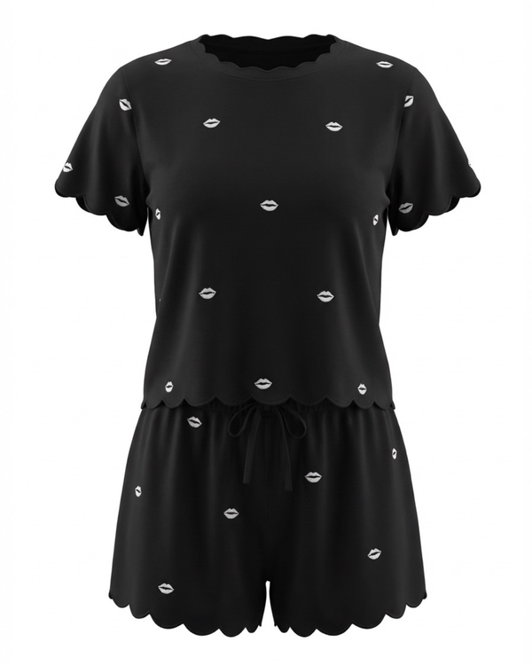 Daybreak Summer PJ's Black Kisses