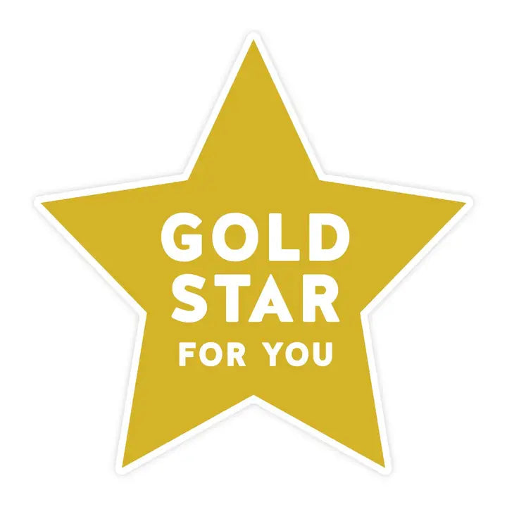 Gold Star For You Sticker
