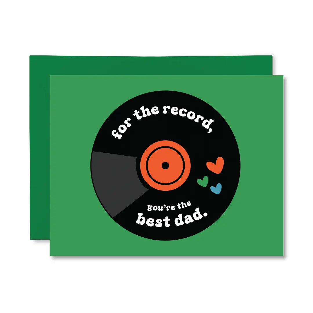 For the Record Best Dad Card | Greeting Card
