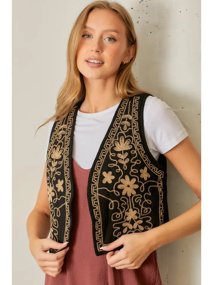 Embroided Vest