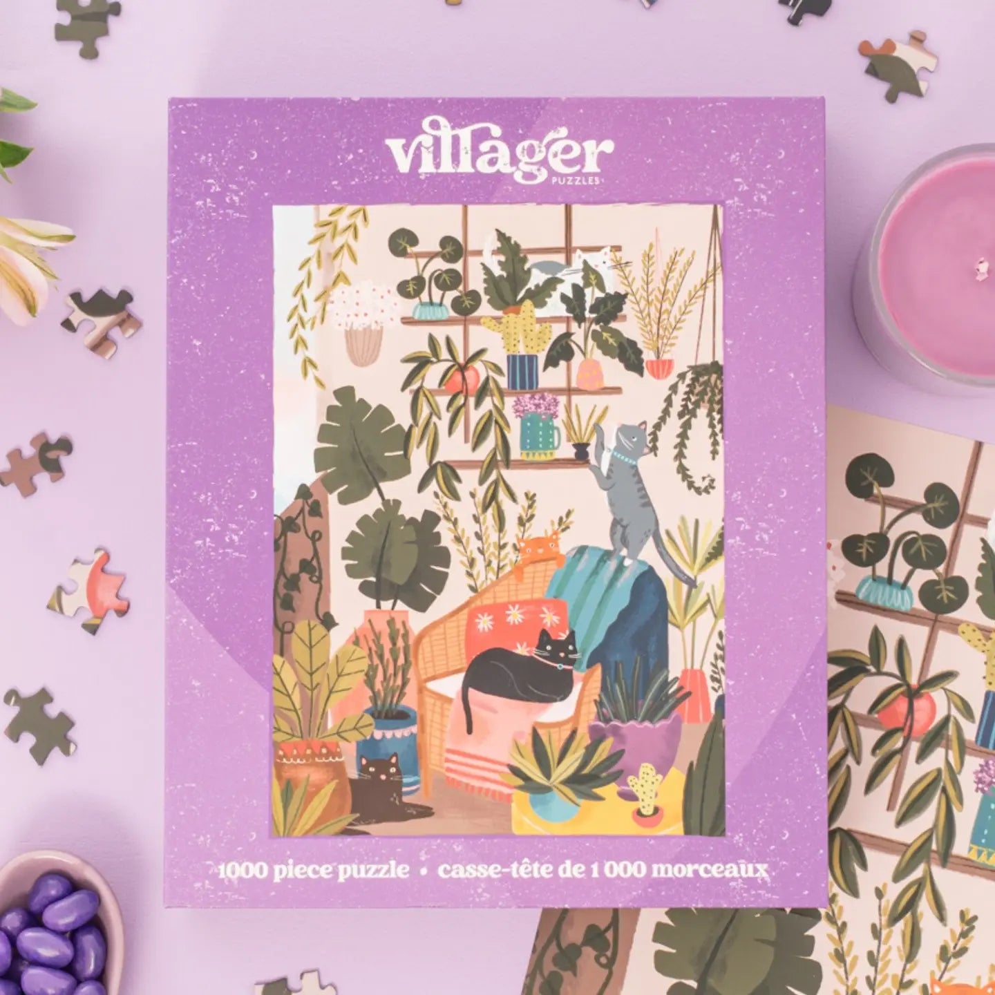 Balcony Cats | 1000-Piece Puzzle | Designed in Canada