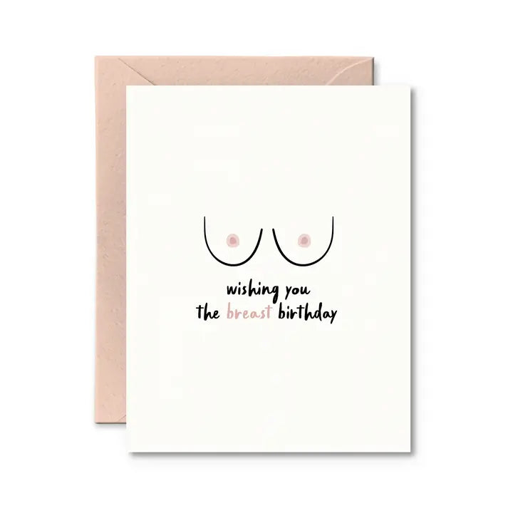 Breast Birthday Card | Funny Birthday Card