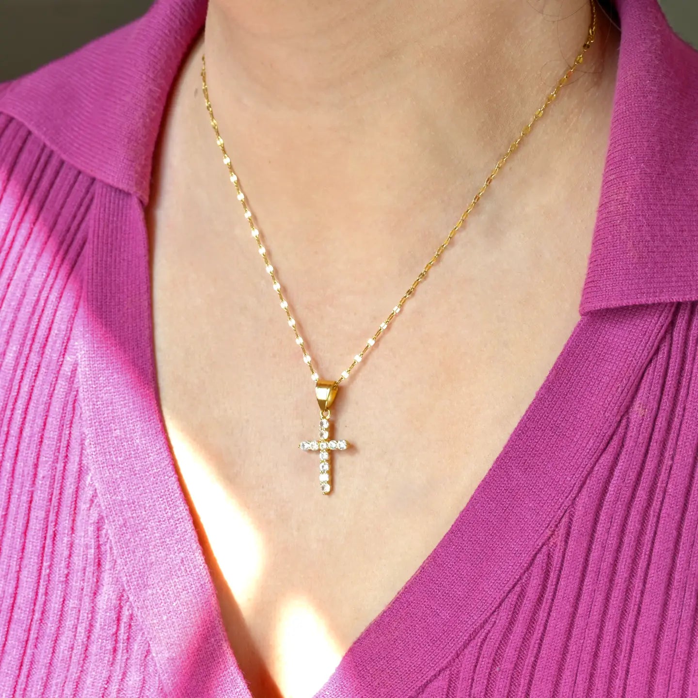 Diamond Cross Necklace