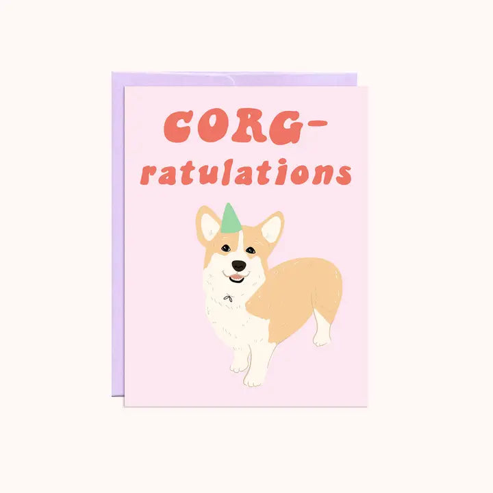 Corg-Ratulations | Congrats Card