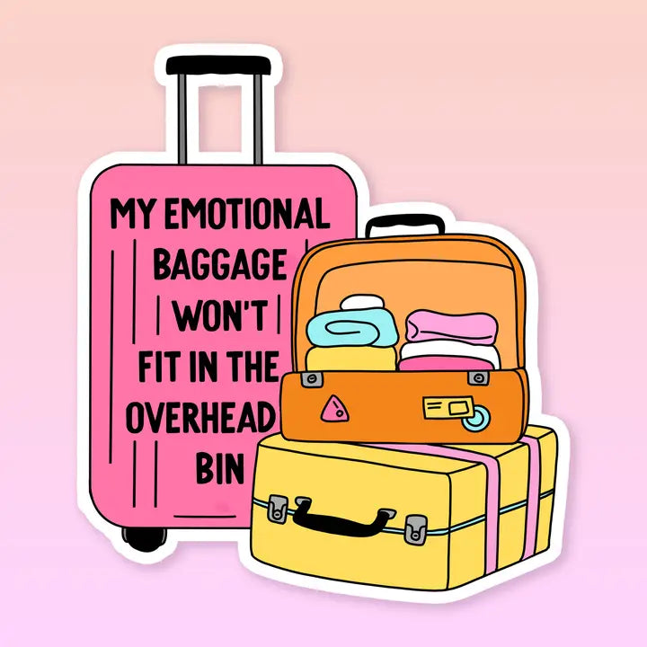 Emotional Baggage Vinyl Sticker