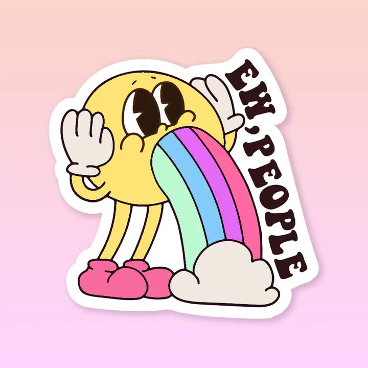 Ew People Retro Vinyl Sticker