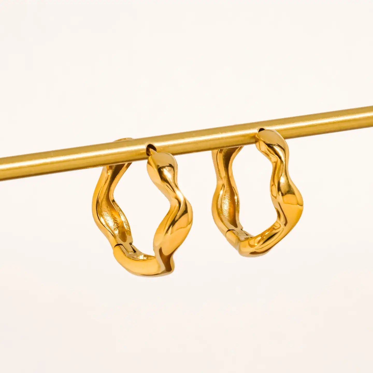 Bellac Wavy Hoop Earrings