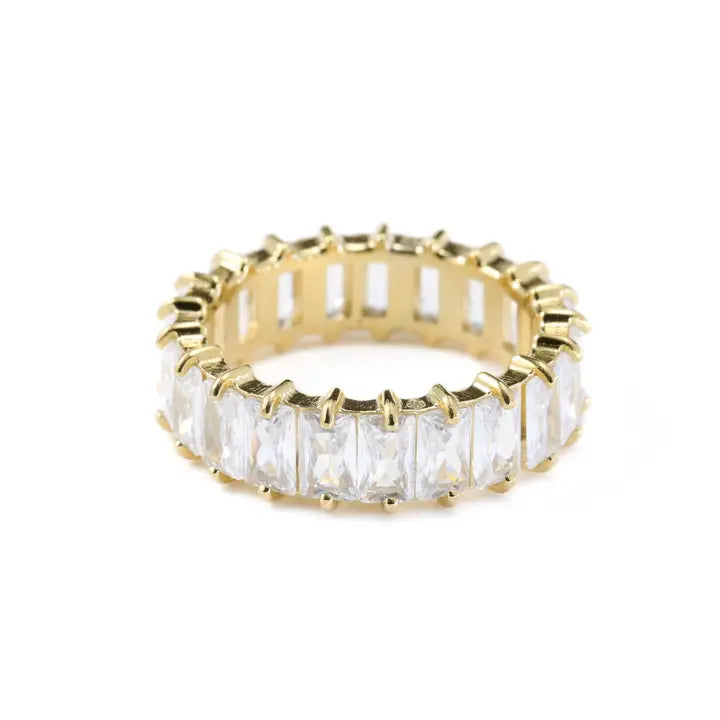 Baguette CZ Diamond Ring