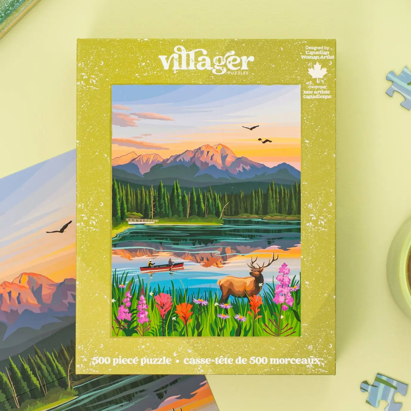 Jasper Flowers | 500-Piece Puzzle | Designed in Canada