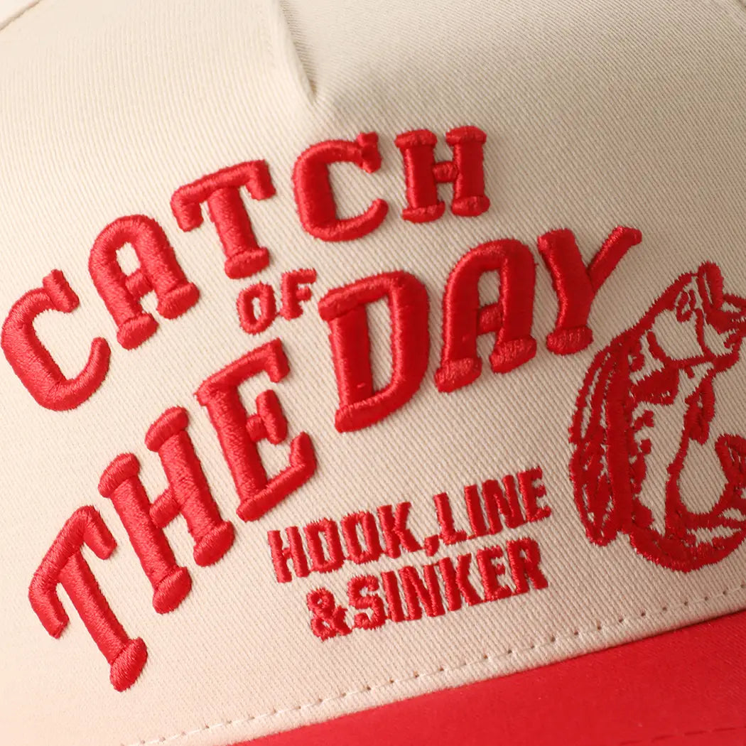 Catch of the Day 3D Embroidered Two-Tone Trucker Hat