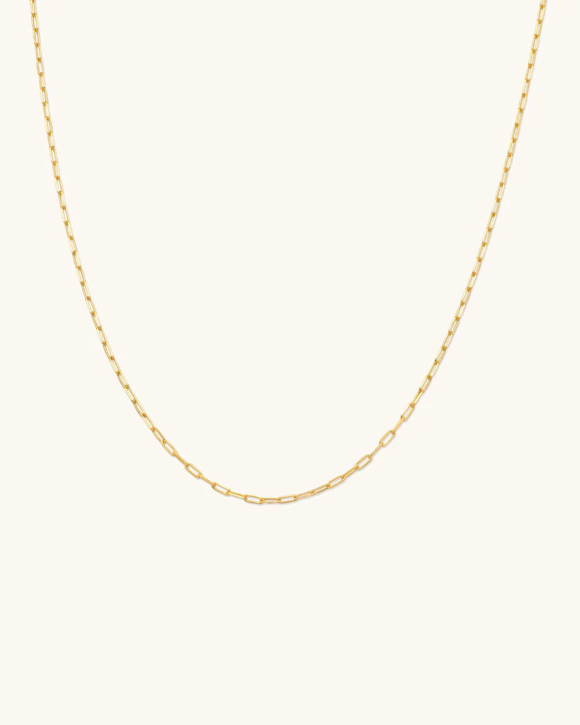 Flat Drawn Chain Necklace