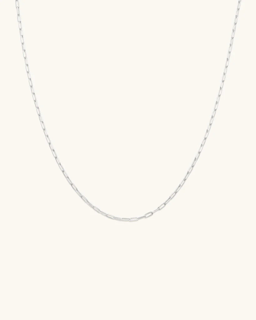 Flat Drawn Chain Necklace