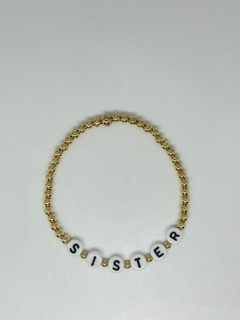 14k Gold filled 'Sister' Bracelet