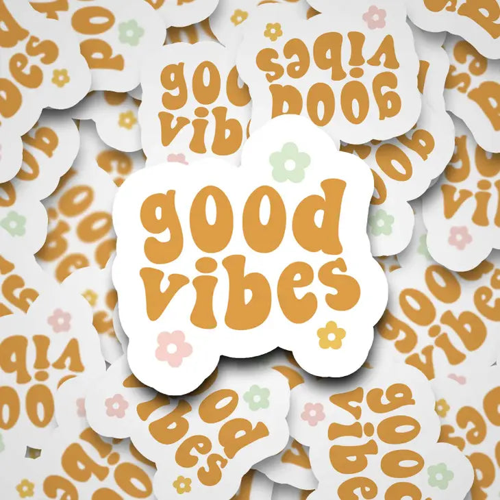 "Good Vibes" Waterproof Sticker