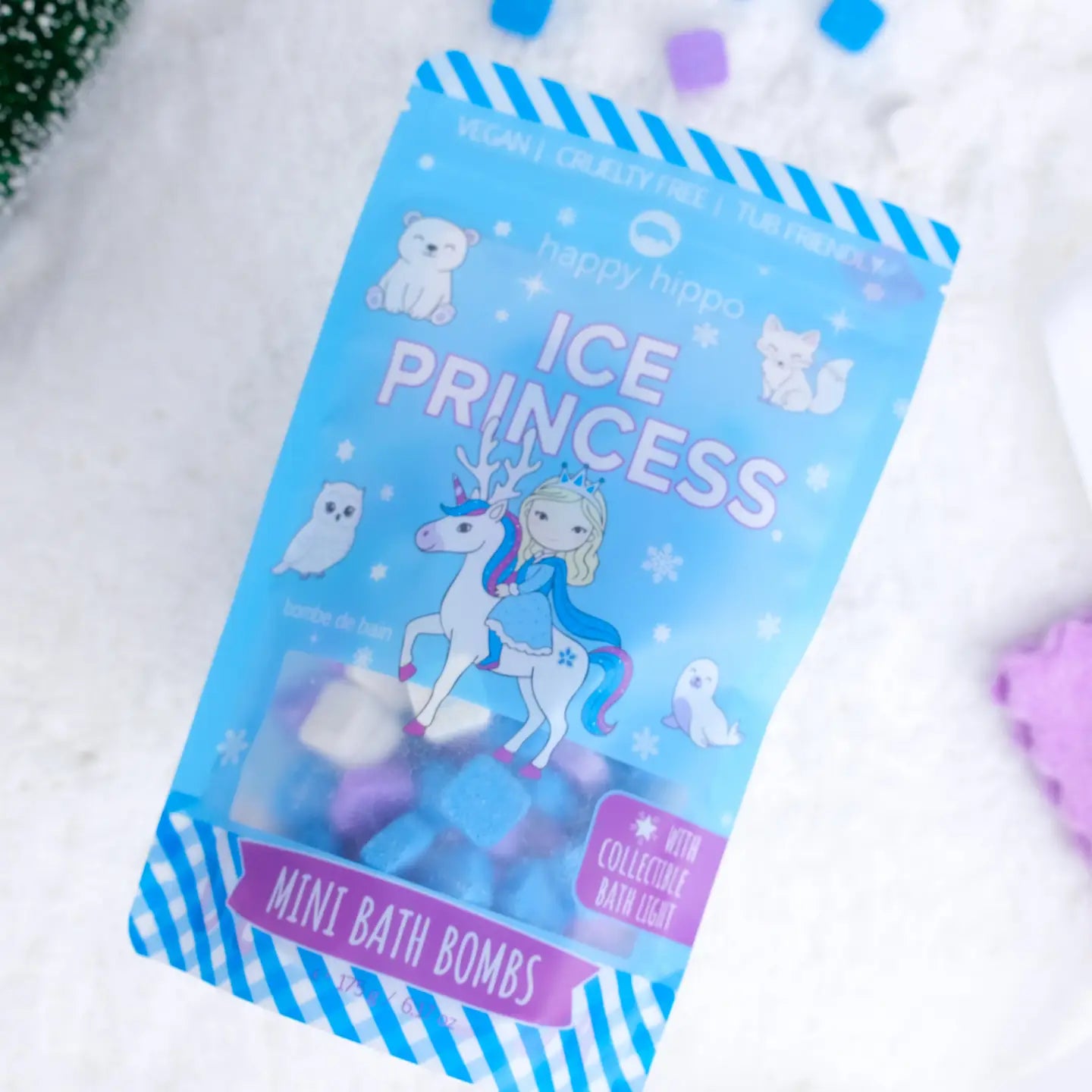Ice Princess - Mini Bath Bombs with Bath Light