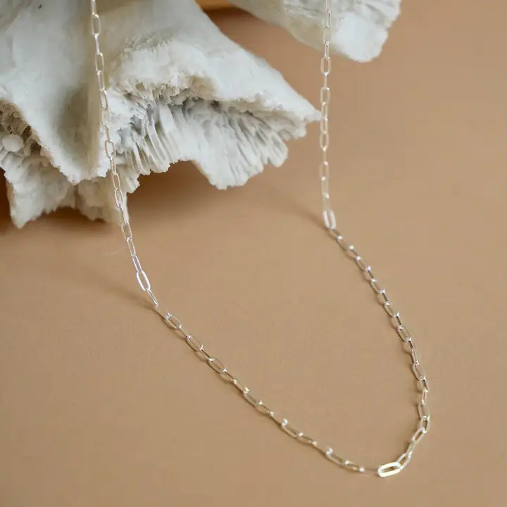 Delicate Layering Paperclip Chain