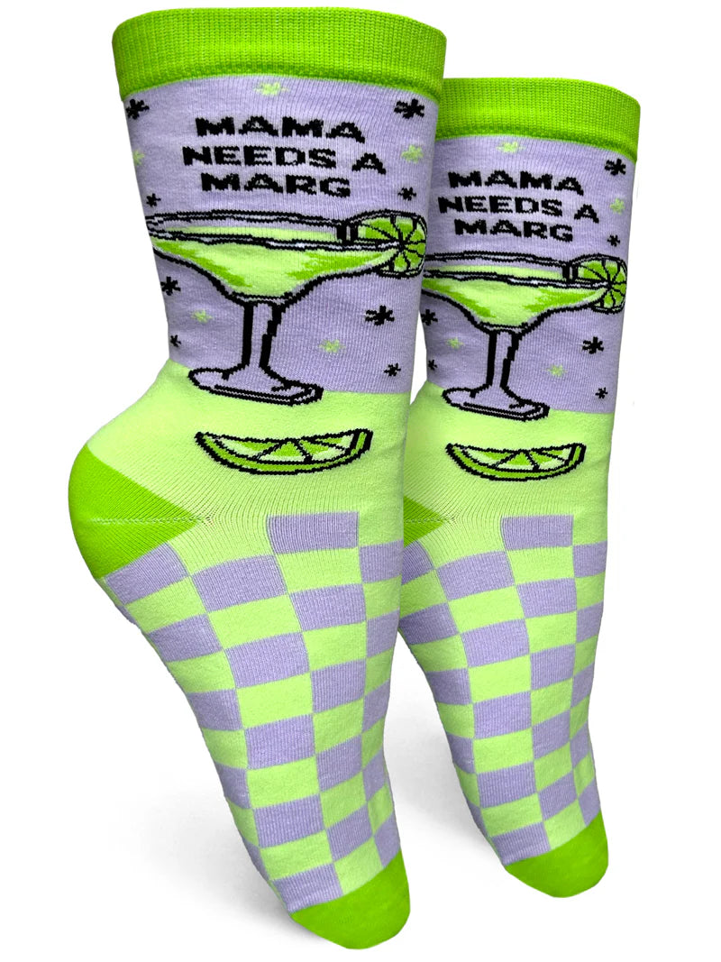 Mama Needs a Marg | Womens Crew Socks