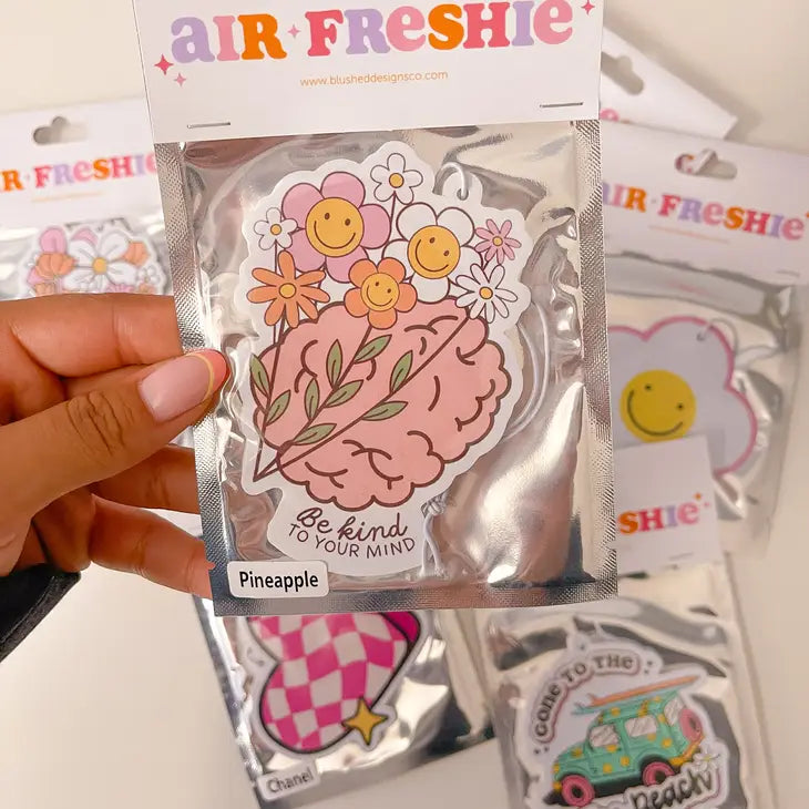 Be Kind to Your Mind Car Air Freshener | Pineapple Scent