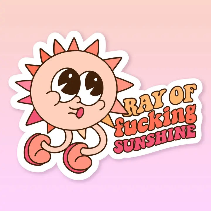 Ray of Sunshine Sarcastic Vinyl Sticker