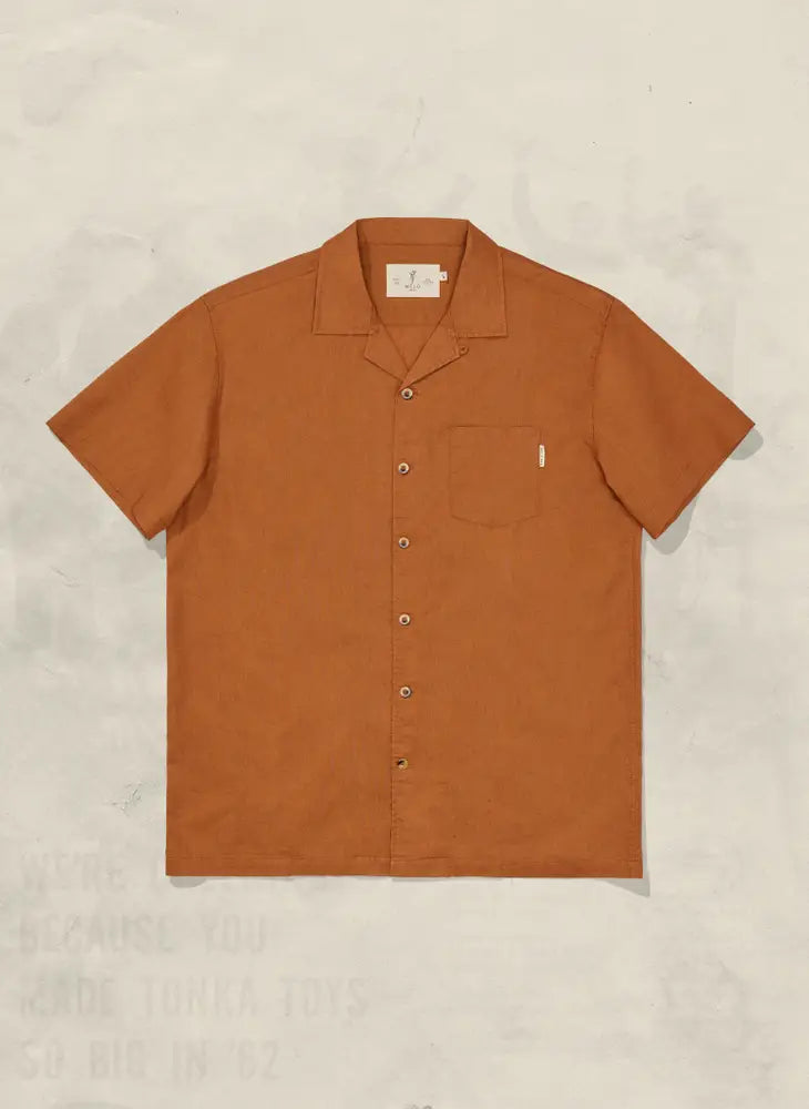 Hemp Button Up Shirt | Rust