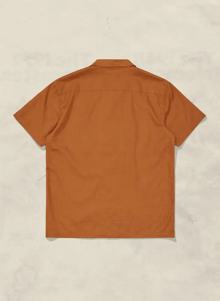 Hemp Button Up Shirt | Rust