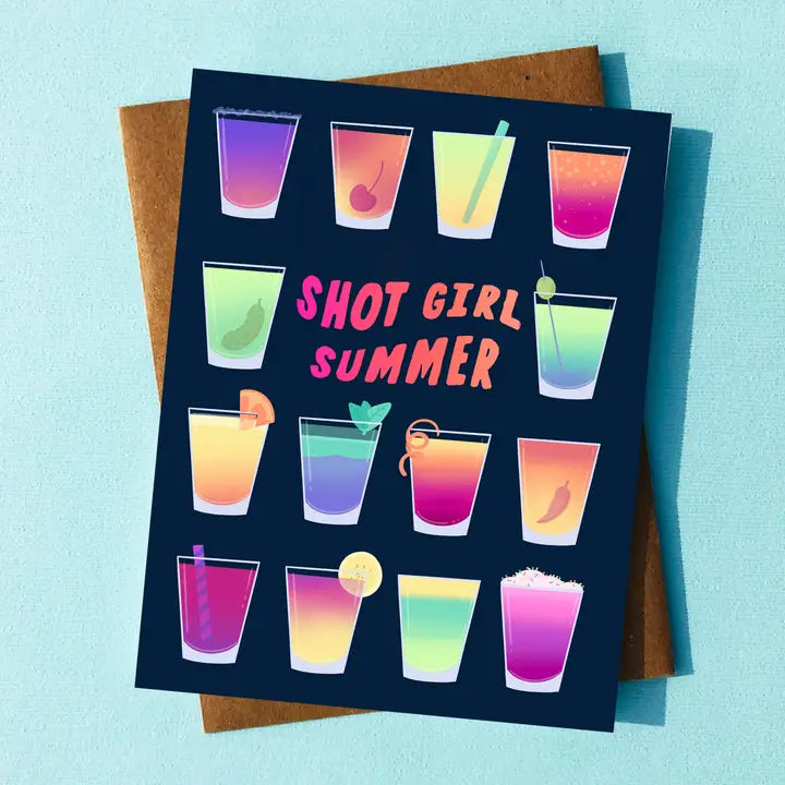 Shot Girl Summer Card