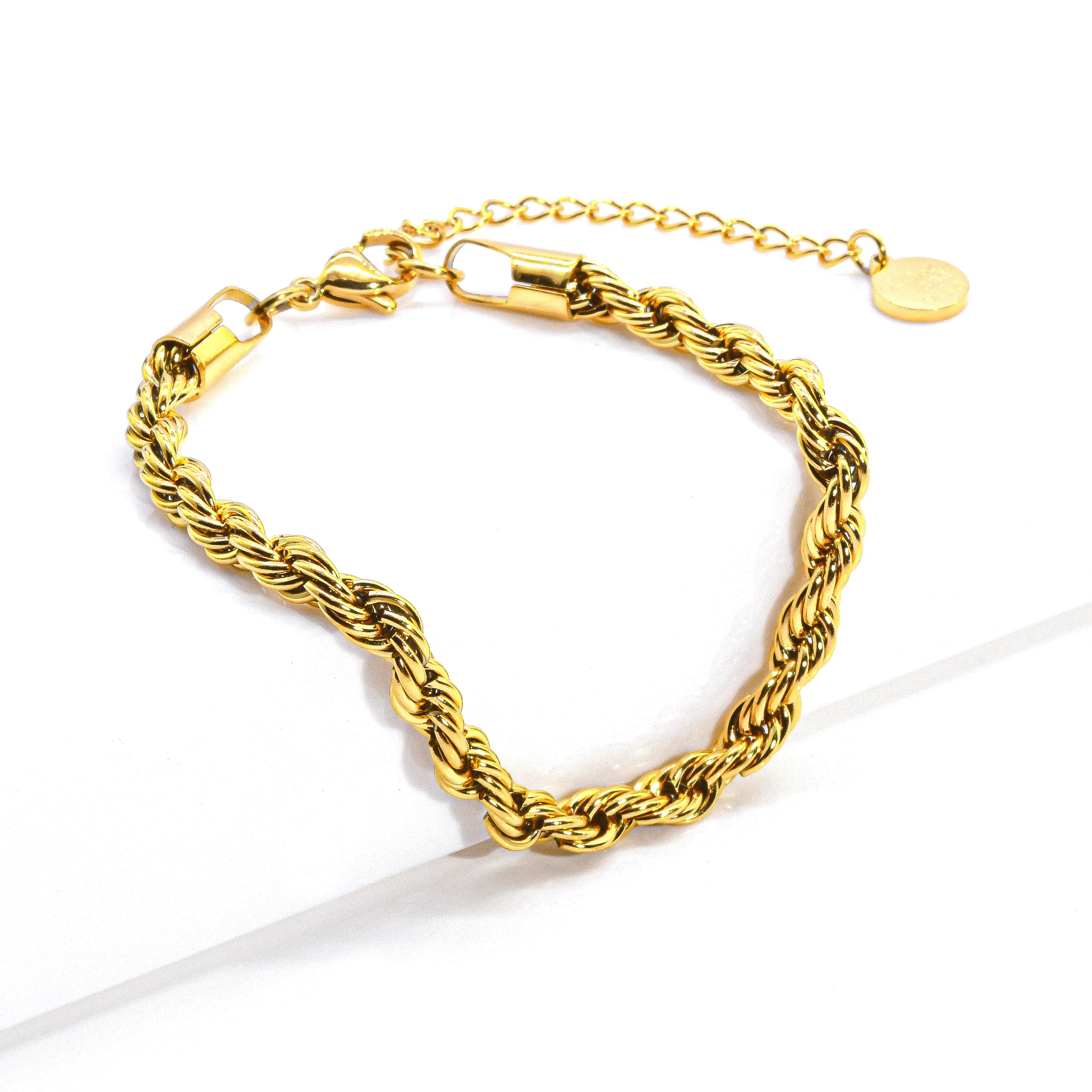 Solei Rope Chain Bracelet Gold