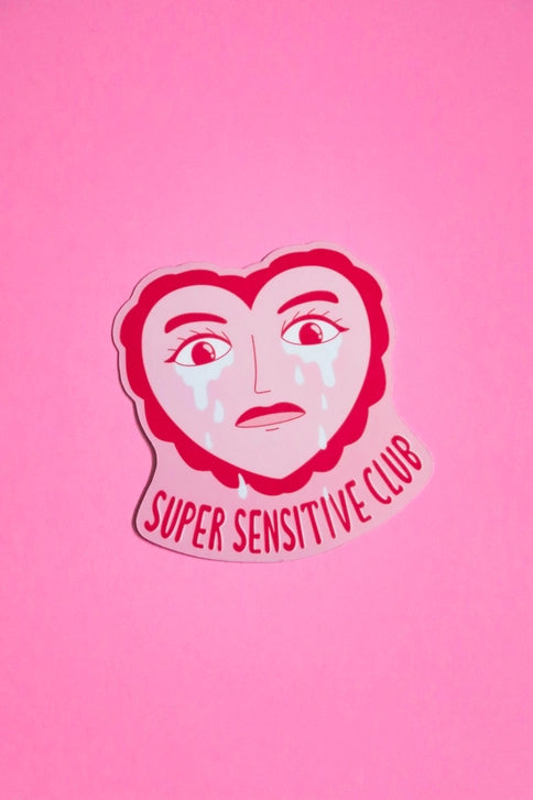 Super Sensitive Club | Glossy Waterproof Vinyl Sticker