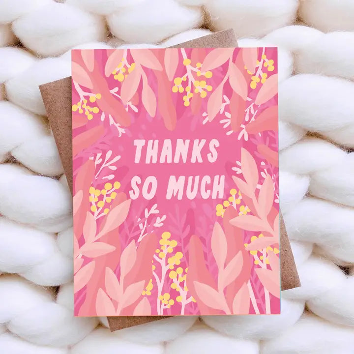 Colorful Thank You Card - Thanks So Much