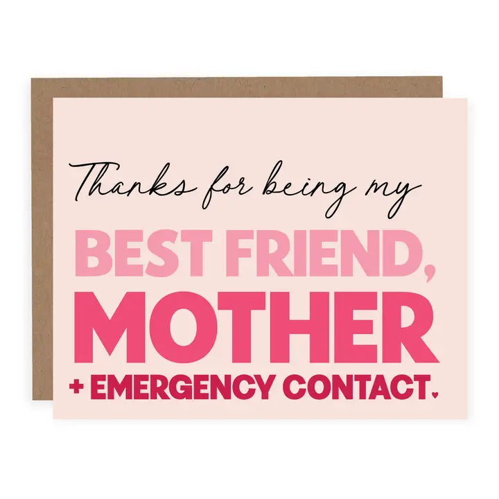 Best Friend, Mother & Emergency Contact Card