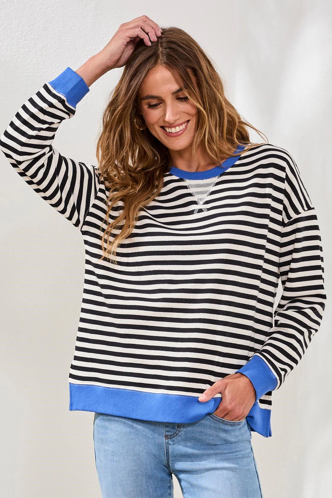 Striped Crew Neck