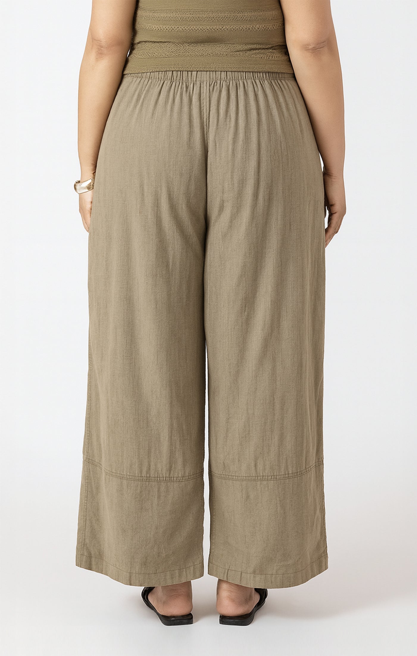 WIDE LEG LINEN PANT