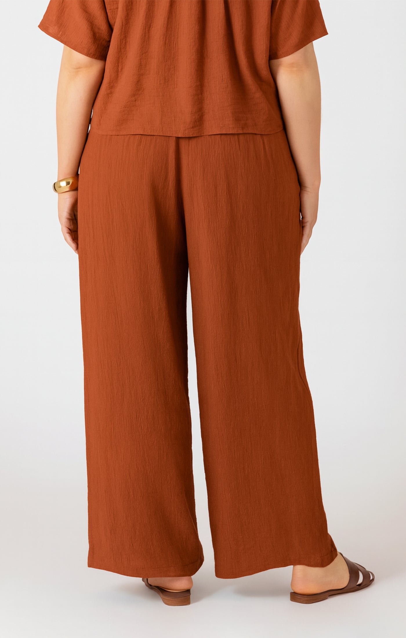 DRAWSTRING WIDE PANT