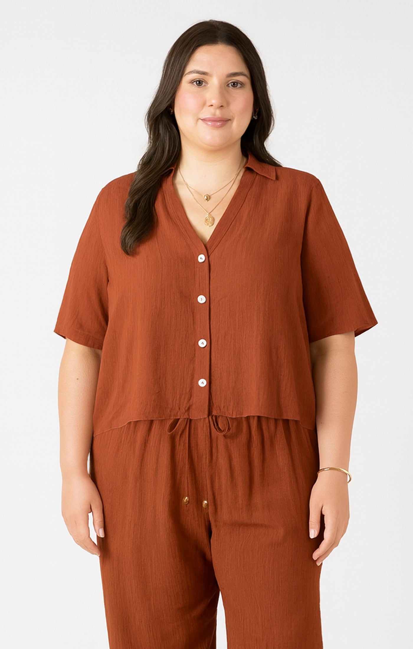 SHORT SLEEVE BLOUSE
